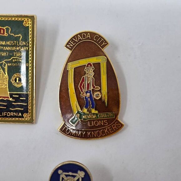 LIONS CLUB INTERNATIONAL SOUTHERN CALIFORNIA LOT OF 6 PINS VINTAGE 1" TO 3" - Picture 5 of 7
